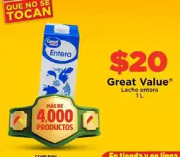 Bodega Aurrerá Great value - leche entera oferta