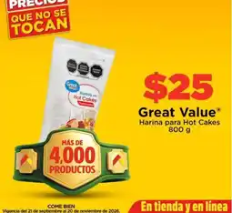 Bodega Aurrerá Great value - harina para hot cakes oferta