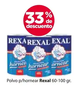 Zorro Rexal polvo p/hornear oferta