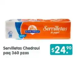 Arteli Chedraui servilletas oferta
