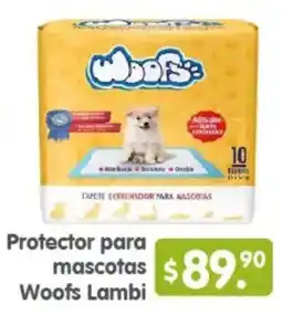 Arteli Woofs Lambi Protector para mascotas oferta