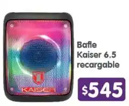 Arteli Kaiser Baffle 6.5 recargable oferta
