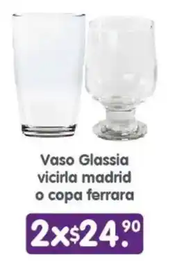 Arteli Vaso Glassia vicirla madrid o copa ferrara oferta
