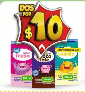 Bodega Aurrerá Leche great value oferta