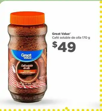 Bodega Aurrerá Café soluble de olla great value 170g oferta