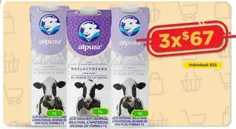 Bodega Aurrerá Leche alpura x3 oferta