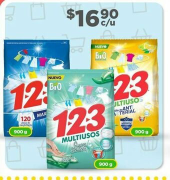 Bodega Aurrerá Detergente en polvo 123 900g oferta