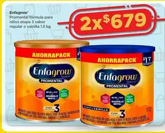 Bodega Aurrerá Fórmula láctea enfagrow etapa 3 1.5kg x2 oferta