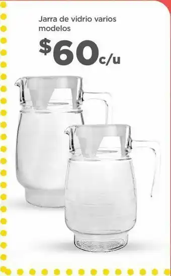 Jarra de vidrio varios modelos