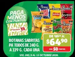 Soriana Mercado Patróns Botanas Sabritas Pa' Todos oferta