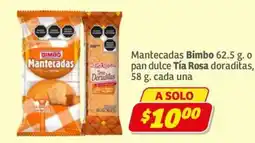 Soriana Express Bimbo Mantecadas Tía Rosa doraditas oferta