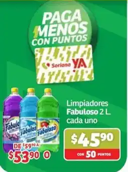 Soriana Mercado Fabuloso limpiadores 2 L oferta