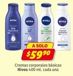 Soriana Express Nivea cremas corporales basicas oferta