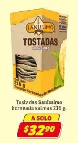 Soriana Express Sanissimo Tostadas horneadas oferta