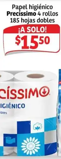 Soriana Mercado Precíssimo papel higiénico oferta