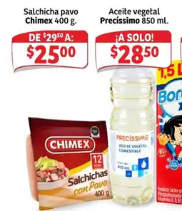 Soriana Mercado Chimex Salchichas con Pavo oferta
