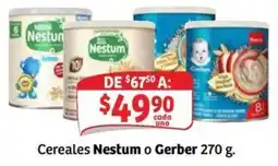 Soriana Mercado Cereales Nestum o Gerber oferta
