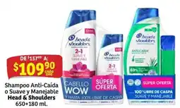 Soriana Mercado Head & Shoulders Shampoo Anti-Caída o Suave y Manejable oferta