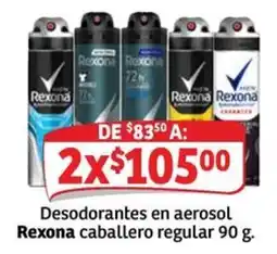 Soriana Mercado Rexona desodorantes en aerosol caballero regular oferta