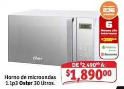 Soriana Mercado Oster horno de microondas oferta