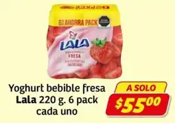 Soriana Express Lala Yoghurt bebible fresa oferta