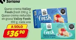 Soriana Express Valley Foods queso crema fresh oferta