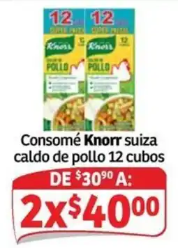 Soriana Mercado Knorr consomé suiza caldo de pollo oferta