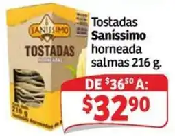 Soriana Mercado Sanissimo Tostadas horneada salmas oferta