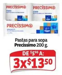 Soriana Mercado Precíssimo Pastas para sopa oferta