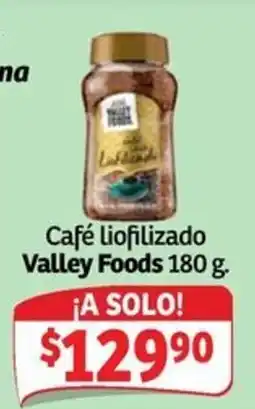 Soriana Mercado Valley Foods Café liofilizado oferta