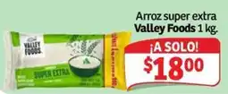Soriana Mercado Valley Foods Arroz super extra oferta