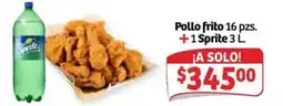 Soriana Mercado Sprite Pollo frito 16 pzs. oferta