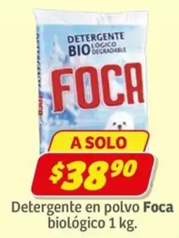 Soriana Express Foca detergente en polvo biológico oferta