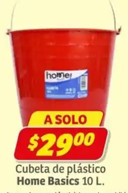 Soriana Express Home Basics Cubeta de plástico oferta