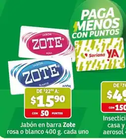 Soriana Express Jabón Zote oferta