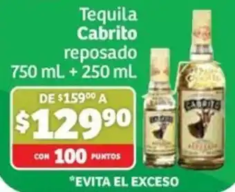 Soriana Mercado Tequila Cabrito reposado oferta