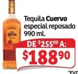 Soriana Mercado Tequila Cuervo especial reposado oferta