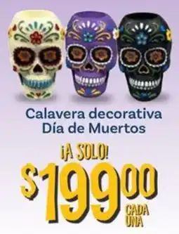 Soriana Mercado Calavera decorativa Día de Muertos oferta