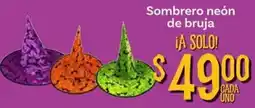 Soriana Mercado Sombrero neón de bruja oferta