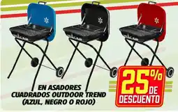 Soriana Híper Asadores Cuadrados Outdoor Trend oferta