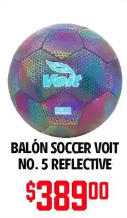 Soriana Híper Voit balón soccer no. 5 reflective oferta