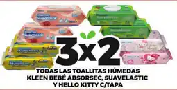 Merco Kleen bebé absorsec, suavelastic y hello kitty c/tapa oferta