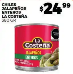 Merco La Costeña chiles jalapeños enteros oferta