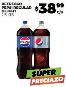 Merco Pepsi refresco regular o light oferta