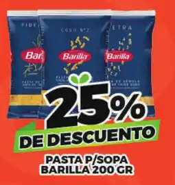 Merco Barilla pasta p/sopa oferta