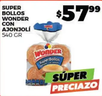 Merco Wonder super bollos con ajonjolí oferta