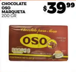Merco Oso chocolate para mesa oferta