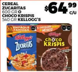 Merco Kellogg's Zucaritas o Choco Krispis oferta