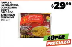 Merco American Sunshine papas a la francesa congelada corte delgado oferta