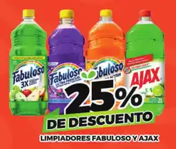 Merco limpiadores fabuloso y ajax oferta